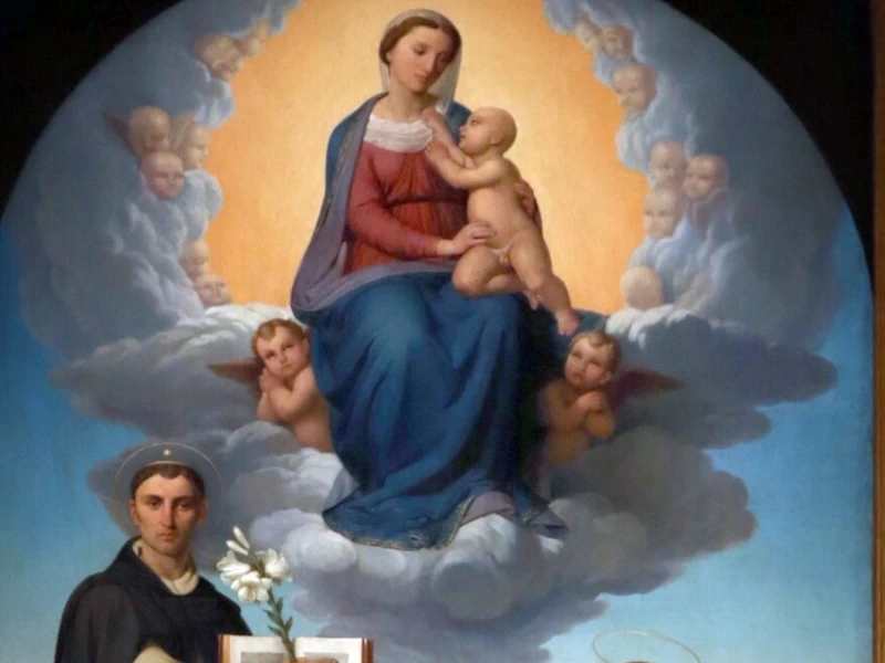 1824-Antonio Ridolfi - Madonna con il Bambino in gloria e santi a Casole d'Elsa, 1856